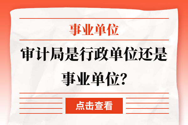 审计中心事业单位全面解析